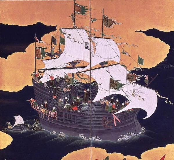 “南蛮贸易”中的西方商船.jpg