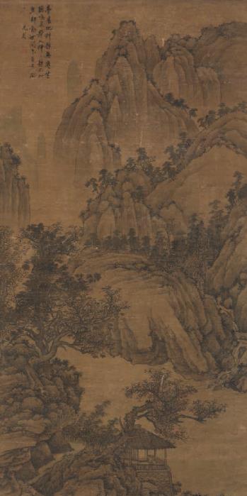 拍品编号 3008
沈周(1427-1509) 《虚亭听泉图》
立轴 水墨 设色绢本
120 x 60.5 公分(47.1/4 x 23 ⅞ 吋)
港元 3,000,000-5,000,000