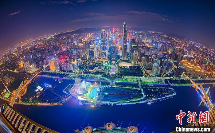 广州海心沙夜景(资料图)。广州市文化广电旅游局 供图
