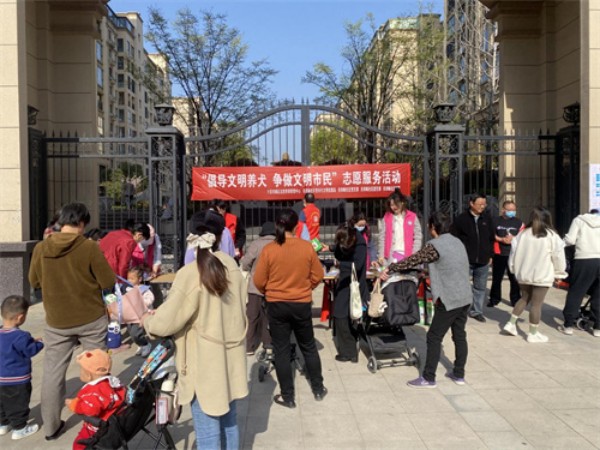 六安市城南镇关田畈社区开展倡导文明养犬，争做文明市民志愿服务活动1.jpg